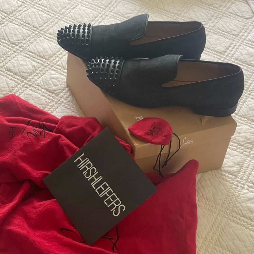 These Christian Louboutin loafers.